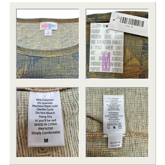LuLaRoe Retired Julia Bundle of 5 Medium Dresses all NWT Multicolors - Picture 9 of 13